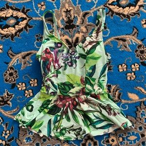 Anthropologie Peplum Swim Top